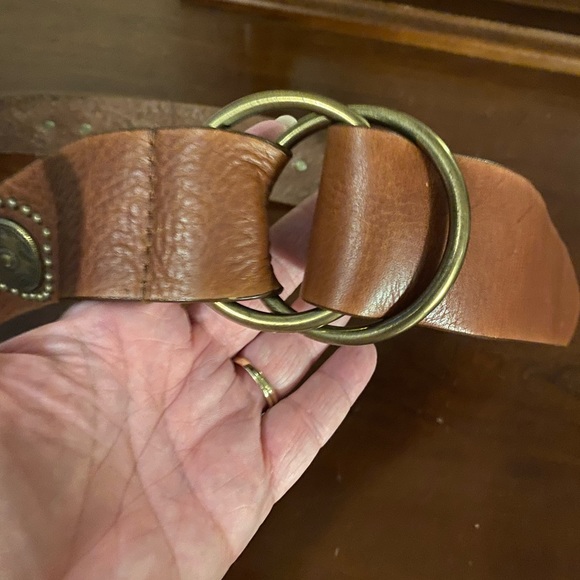 Leather Studded Belt - Picture 2 of 11